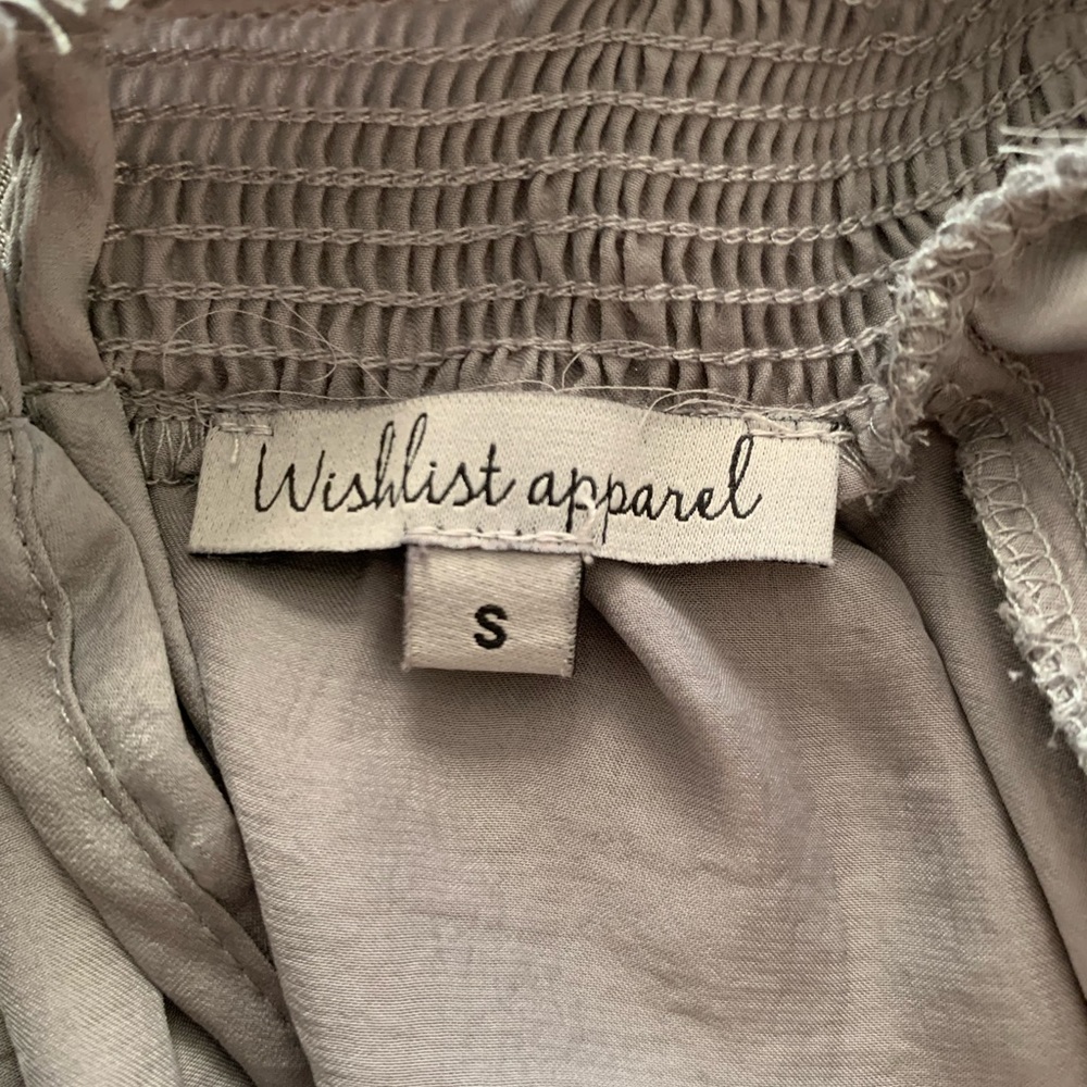 Maxwell, Grey Ruffle Body Suit, Satin, Small - Picture 4 of 5